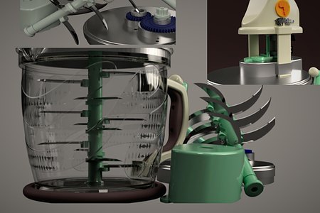 Multiple close views of gears