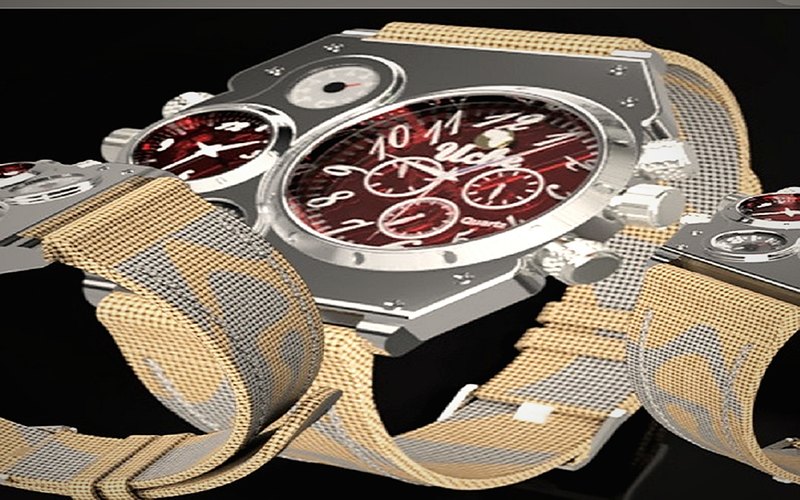 Eco-Time Piece watch render