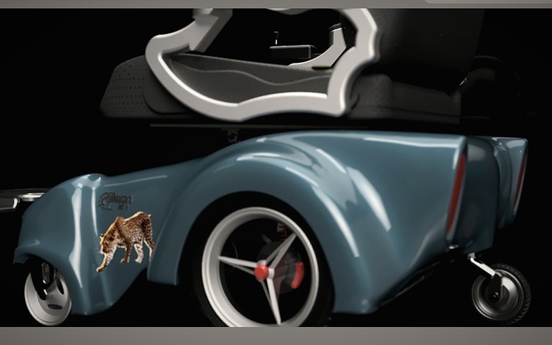 Ham-Driod hybrid wheelchair render