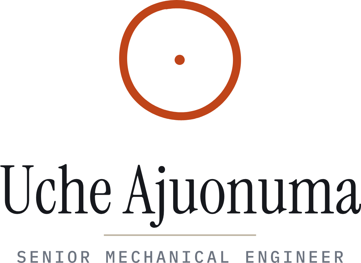 Stacked logo: the circle above the name and role